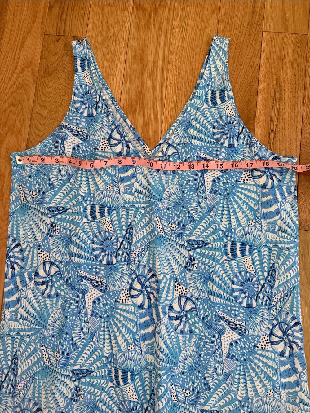 💕NWOT Lilly Pulitzer Linen Aqua Blue Florin V-Neck Top - Picture 6 of 7